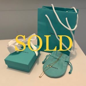 SOLD Tiffany & Co. Elsa Peretti 18K Yellow Gold Diamonds by the Yard Necklace